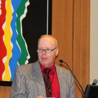 Dean Roy Olsson giving some welcoming words